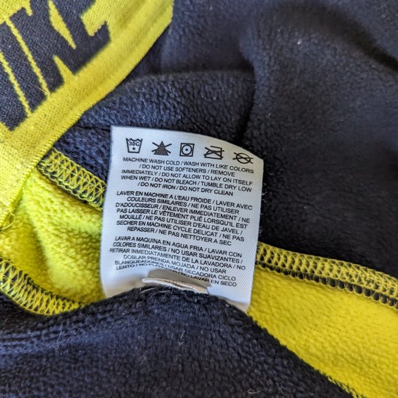 Nike Sweatpants Thermafit Navy and Yellow Striped - Picture 5 of 7
